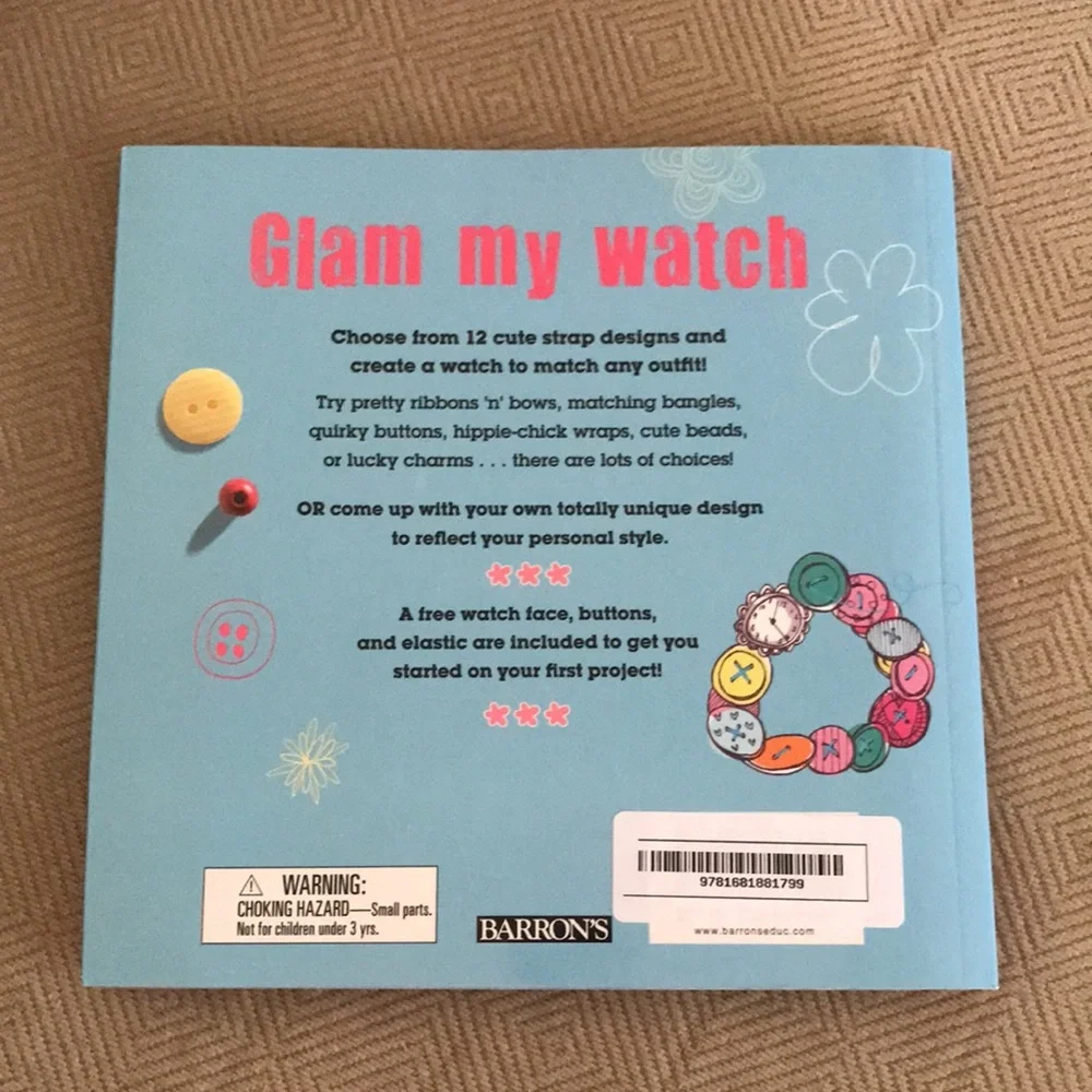 NEW Glam My Watch: 12 Cool Watch Straps to Make and Wear DIY BOOK w/Supplies
